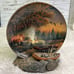 Terry Redlin Evening Solitude Wild Wings Plate And Holder Set