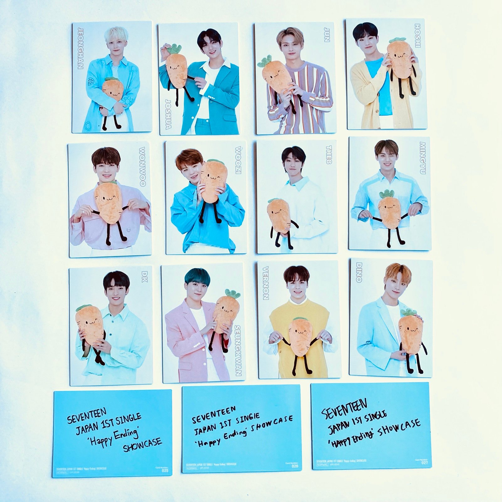 SEVENTEEN “Happy Ending” 2019 Japan Showcase Photocards