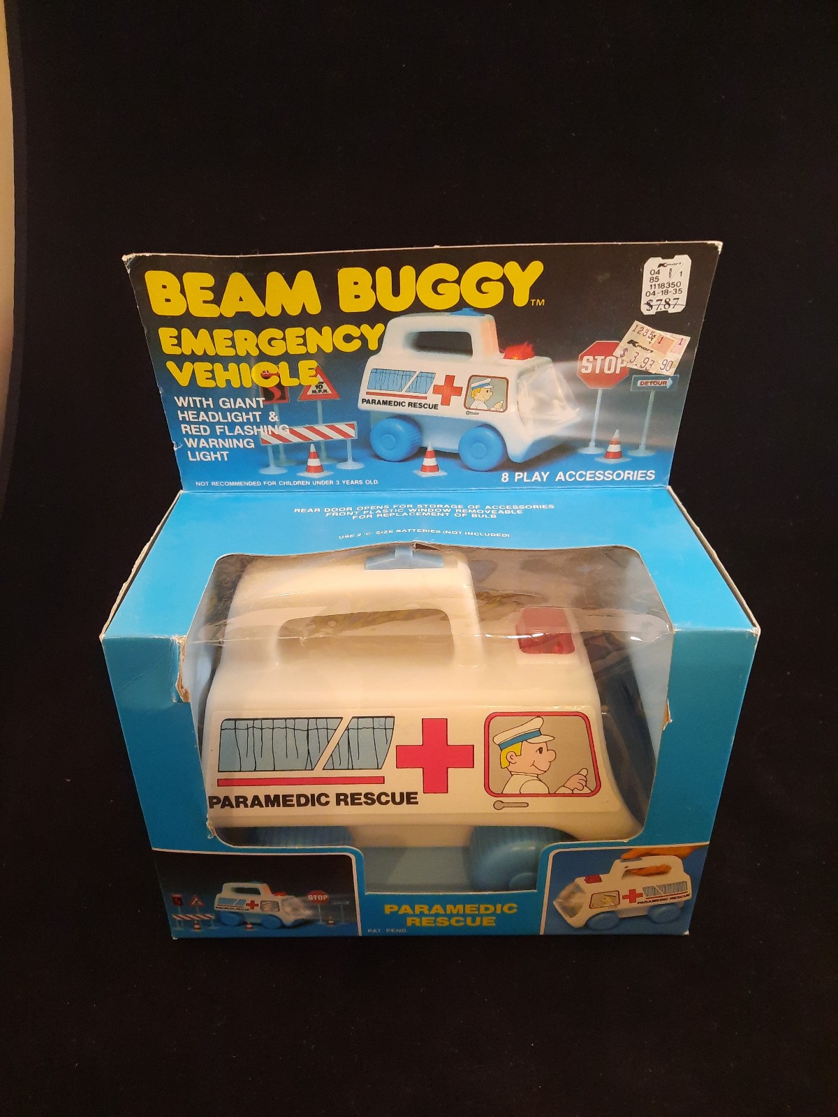Vintage Toy Power Beam Buggy Emergency Vehicle 1985