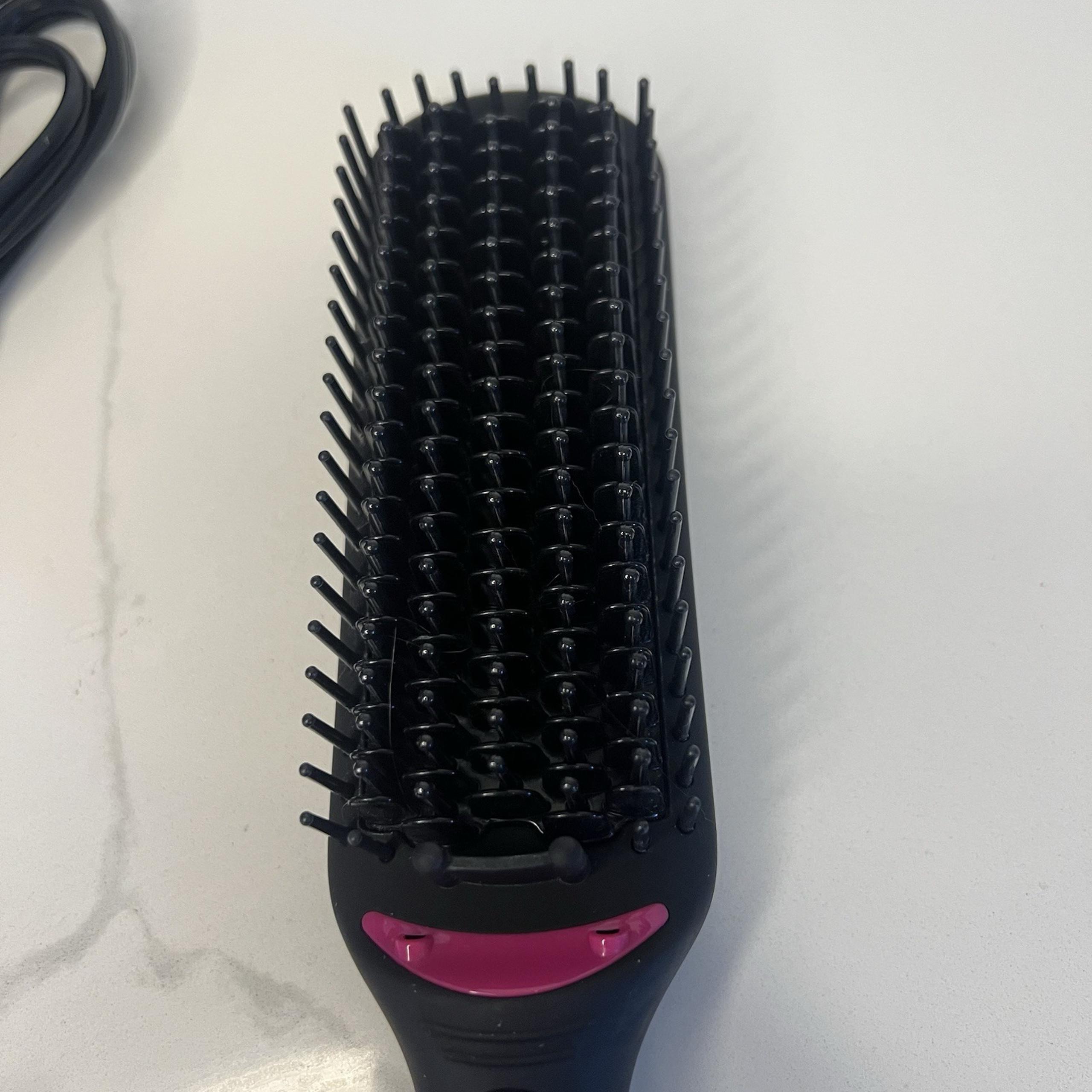 REVLON Hair Straightening Heated Styling Brush, 4-1/2 inch