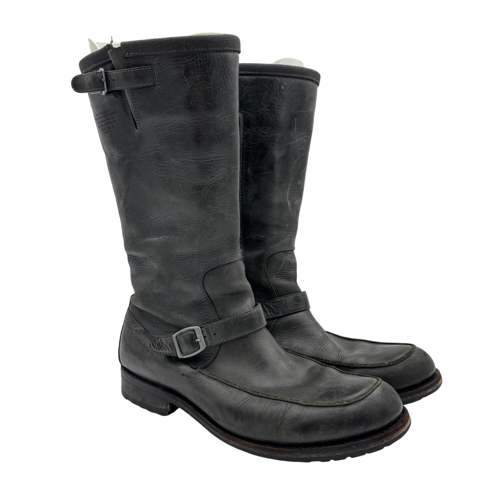 G-Star Raw Leather Biker Moto Moc Toe Boots Men's 11