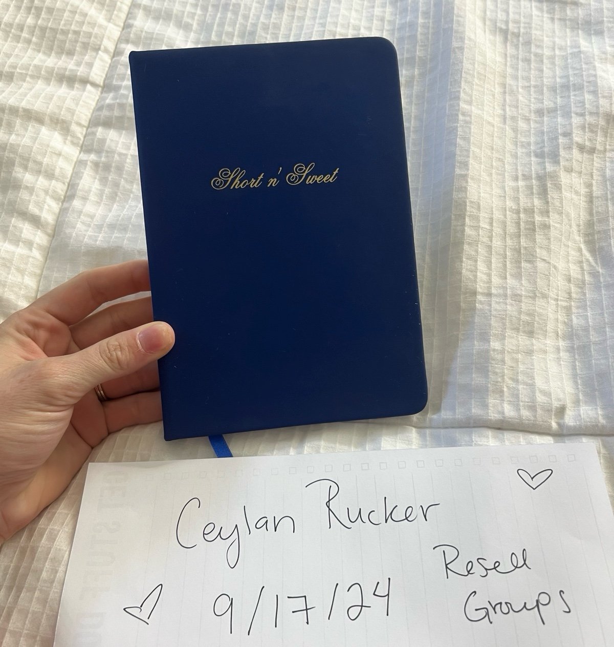 sabrina carpenter notebook