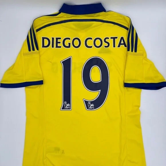 Diego Costa #19 Chelsea 2014/2014 Away ORIGINAL Adidas Rare Soccer Jersey (L)
