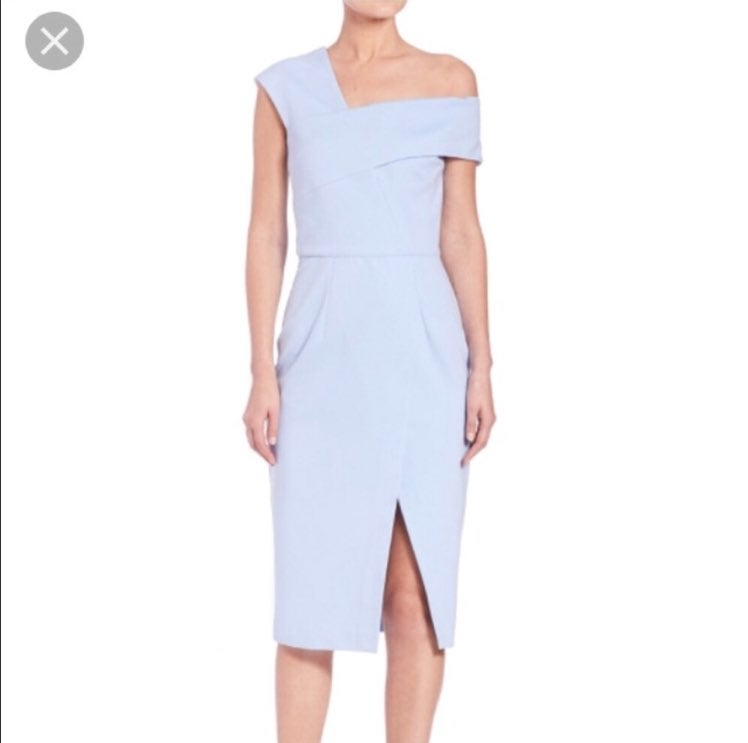 Nicholas Light Blue Off Shoulder Dress