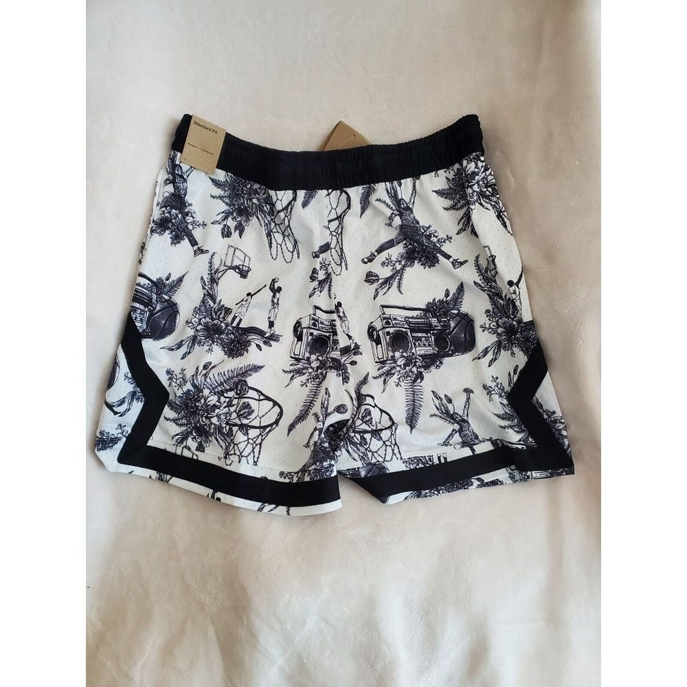 Air Jordan Sport Dri-FIT Mens Large Shorts Printed White Diamond FV8614 100