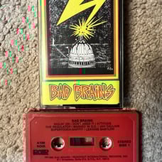 Bad Brains S/T Self Titled Red Cassette Tape - 1982 Roir A 106 - Original - Rare