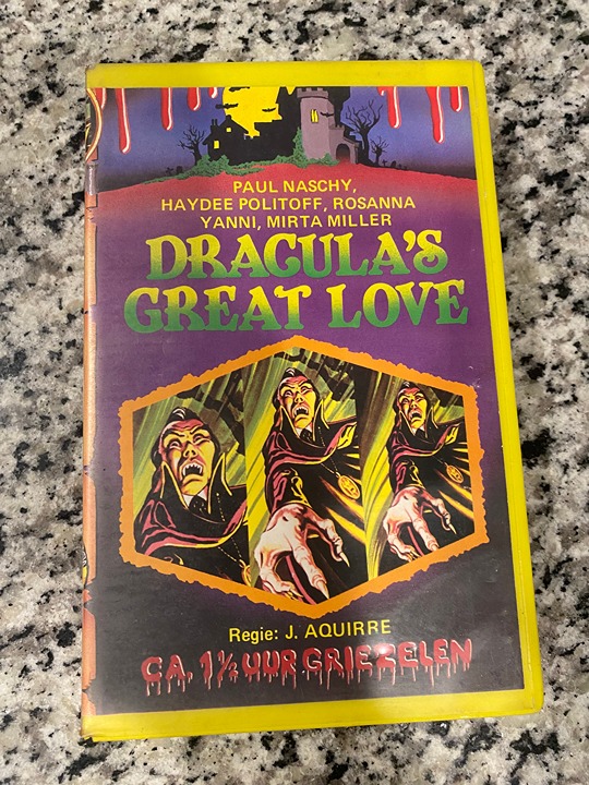 DRACULA'S GREAT LOVE (Dutch VHS/PAL, English with Dutch subs)