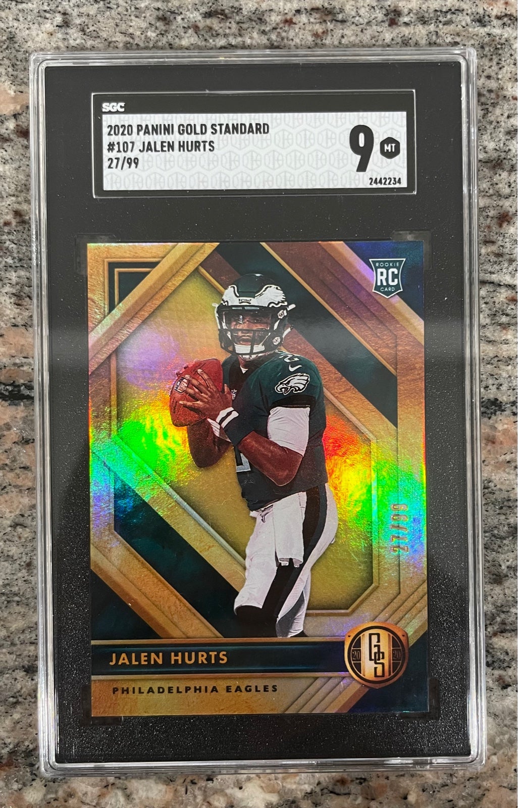 SGC 2020 PANINI GOLD STANDARD #107 JALEN HURTS /99 SGG 9