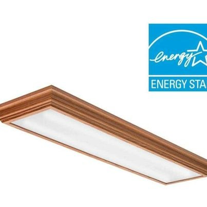 Lithonia Lighting Cambridge 4 ft. Oak LED Flush Mount