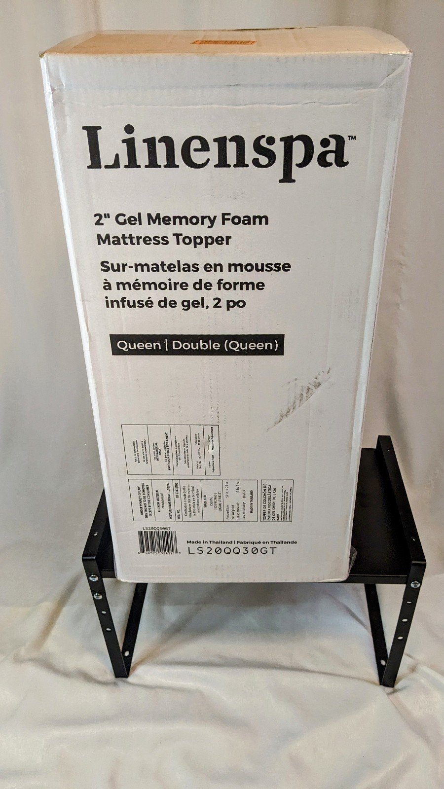 Linenspa 2 Inch Gel Infused Memory Foam Mattress Topper