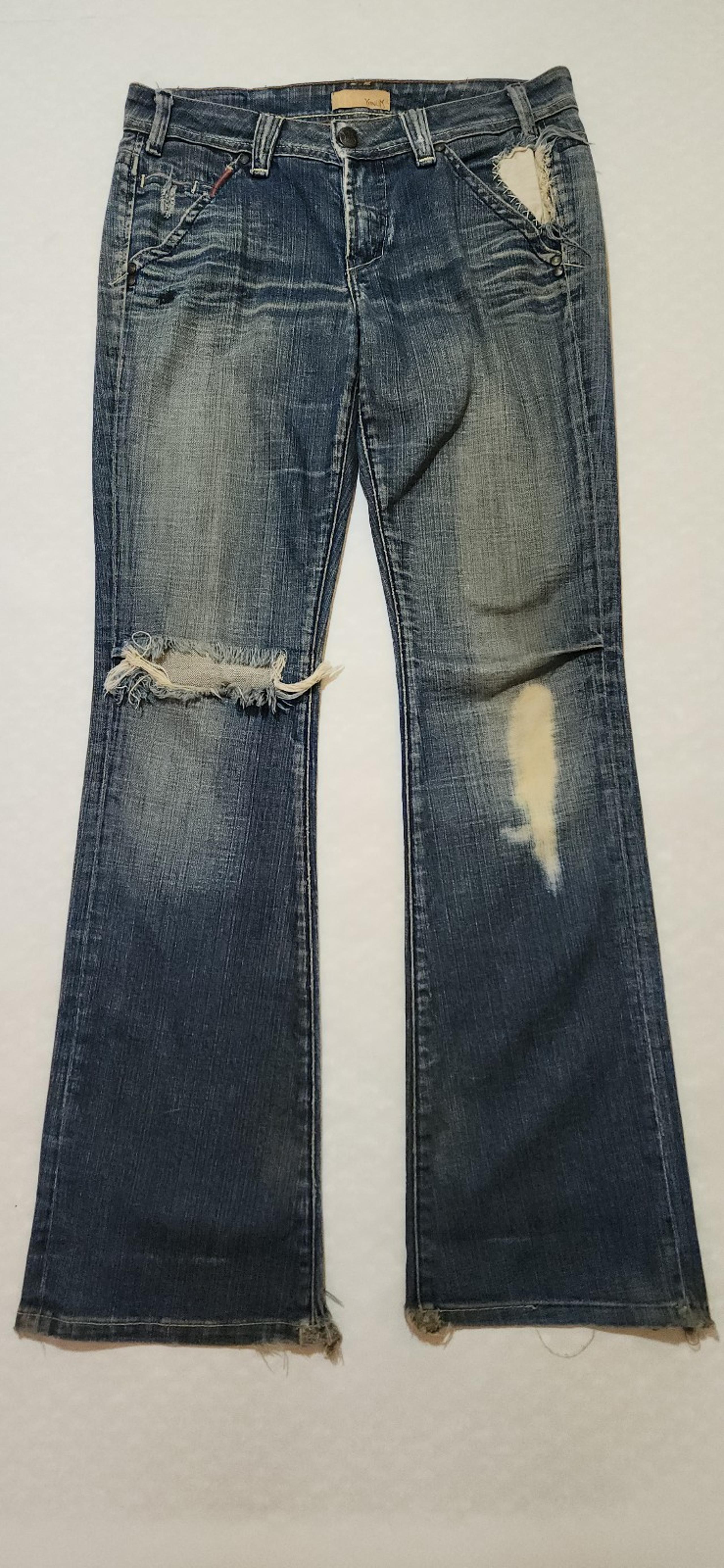 Y2k Yanuk Distressed Low Rise Jeans