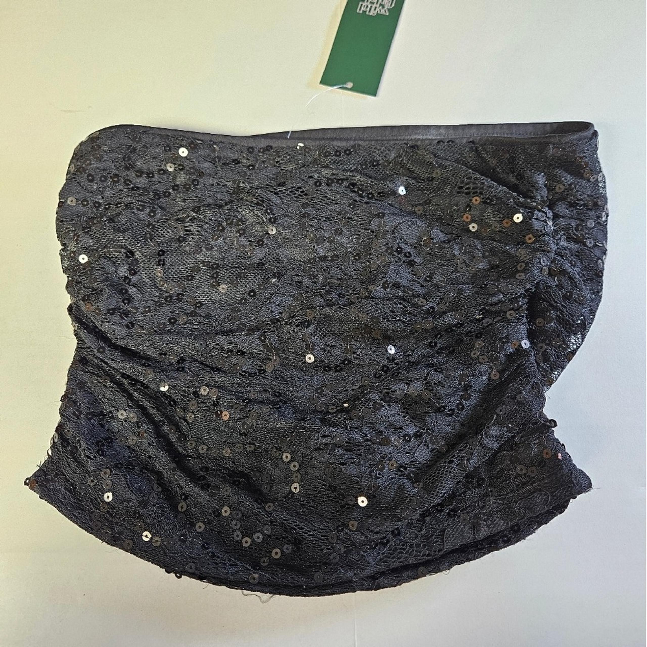 Wild Fable XS Black Sequin Tube Top