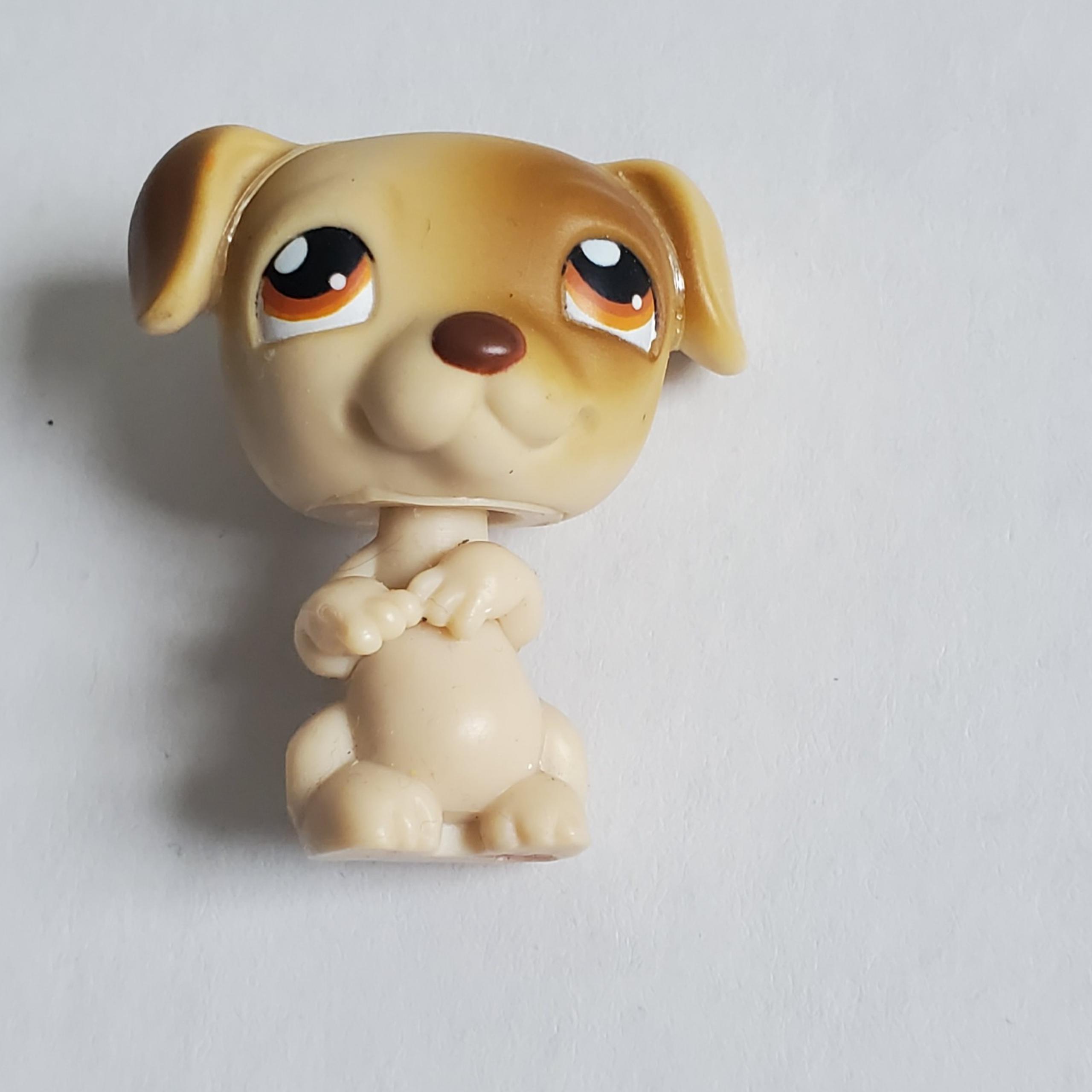 Littlest Pet Shop LPS #109 Jack Russell Terrier Dog Puppy, Brown Orange Eyes