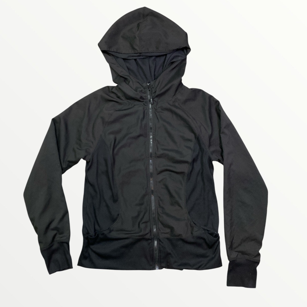 RBX Performance Zip Up Hoodie Activewear Black Jacket Size Large