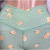 WEWOREWHAT GREEN FLORAL PRINT BIKER SHORTS