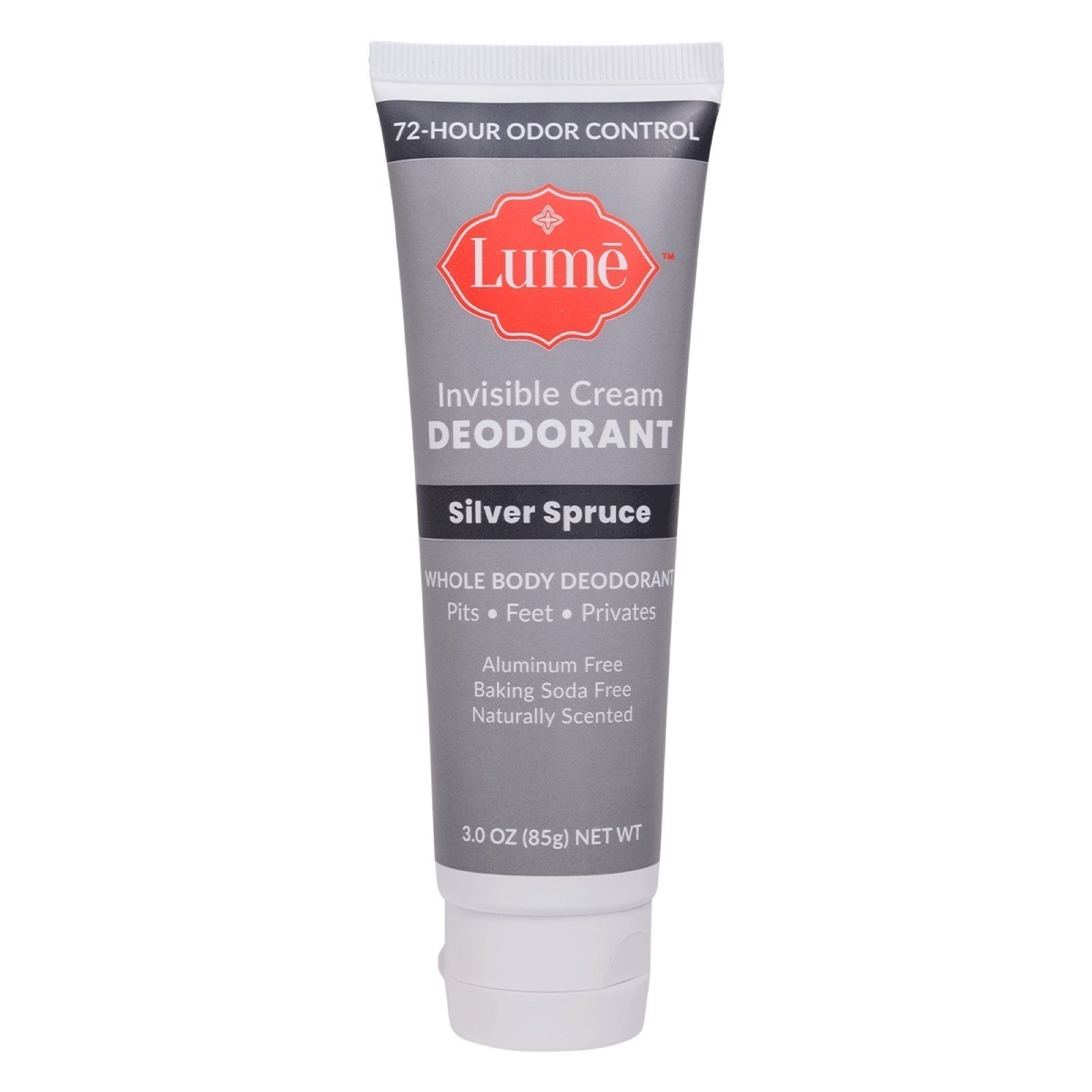 Lume Cream Deodorant Tube 3 OZ Full Size Silver Spruce