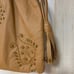NWT Isabella Fiore Tan Leather Embroidered Studded Hobo Bag