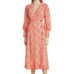 Ganni Women's Printed Crepe Midi Dress Size 36