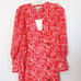 Ganni Women's Printed Crepe Midi Dress Size 36