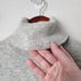 LAUREN RALPH LAUREN 100% cashmere knit turtleneck sweater in grey M