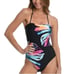 La Blanca Prism Palm bandeau mio one piece swimsuit