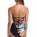 La Blanca Prism Palm bandeau mio one piece swimsuit