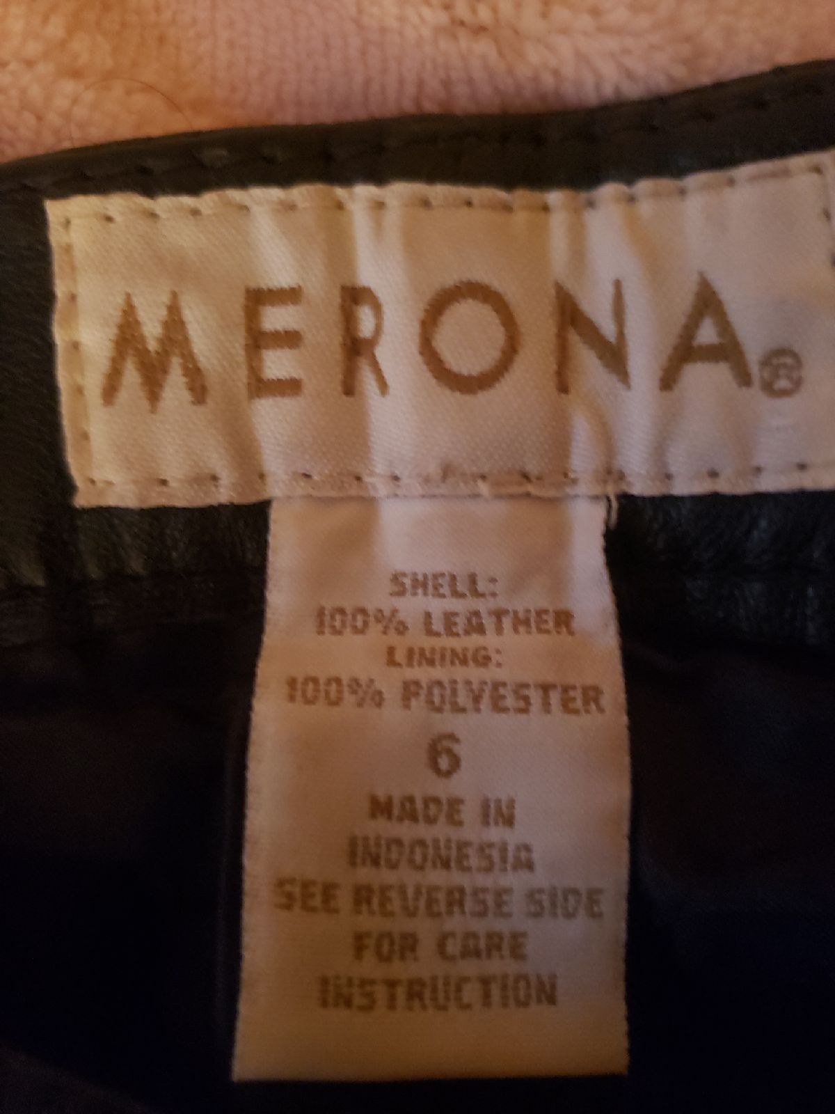 black leather pants