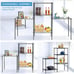Wire Storage Shelves for Garage, 5-Shelf Metal Shelving Unit for Kitchen, da