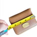 Michael Kors square Jet Set zip around wallet brown gold