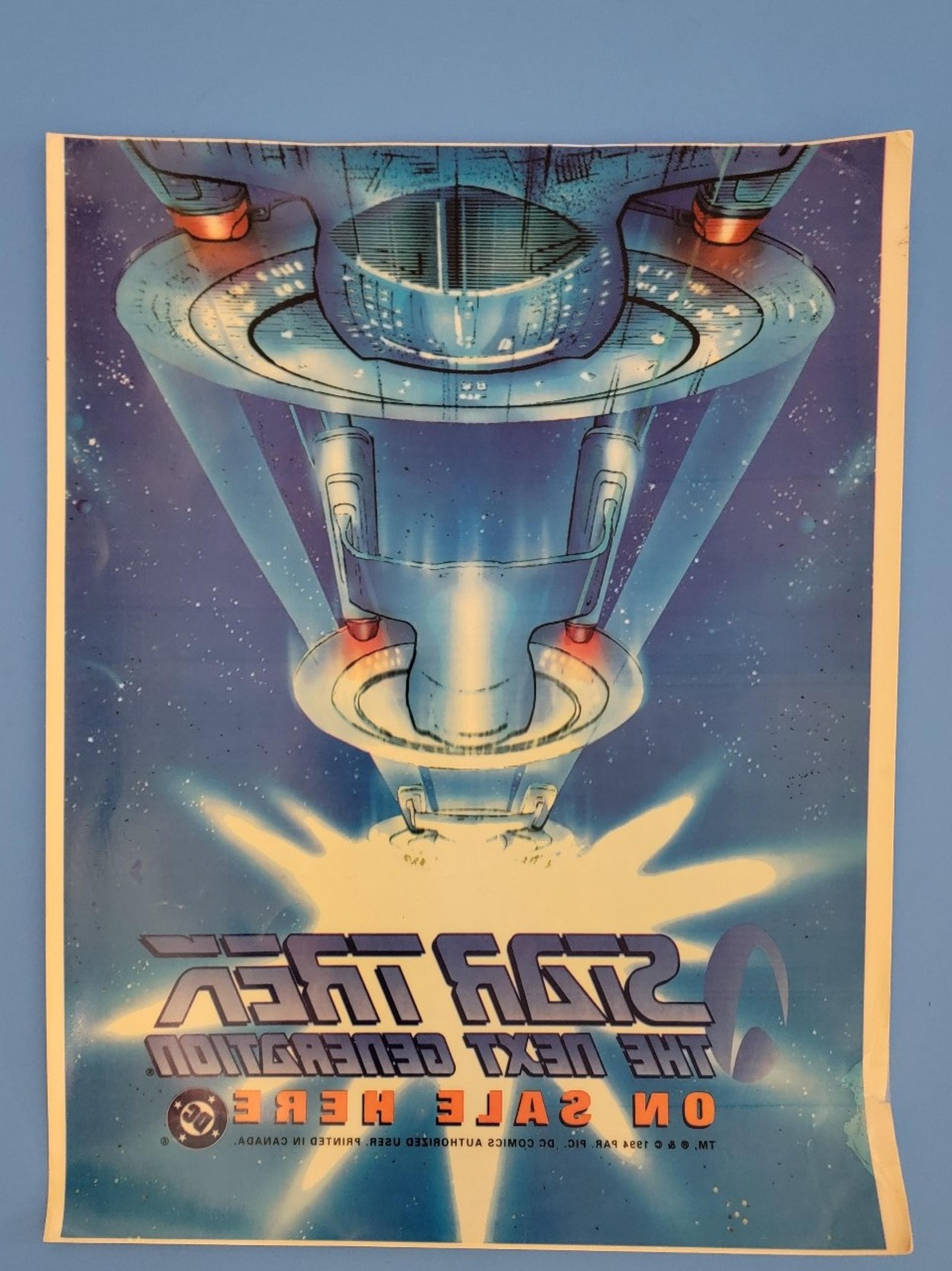 Star Trek The Next Generation Vintage DC Comics Retailer Promo Window Cling