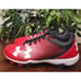 Under Armour Mens Leadoff Low RM Baseball Cleat Red/Black 1297317-061 Size 9.5