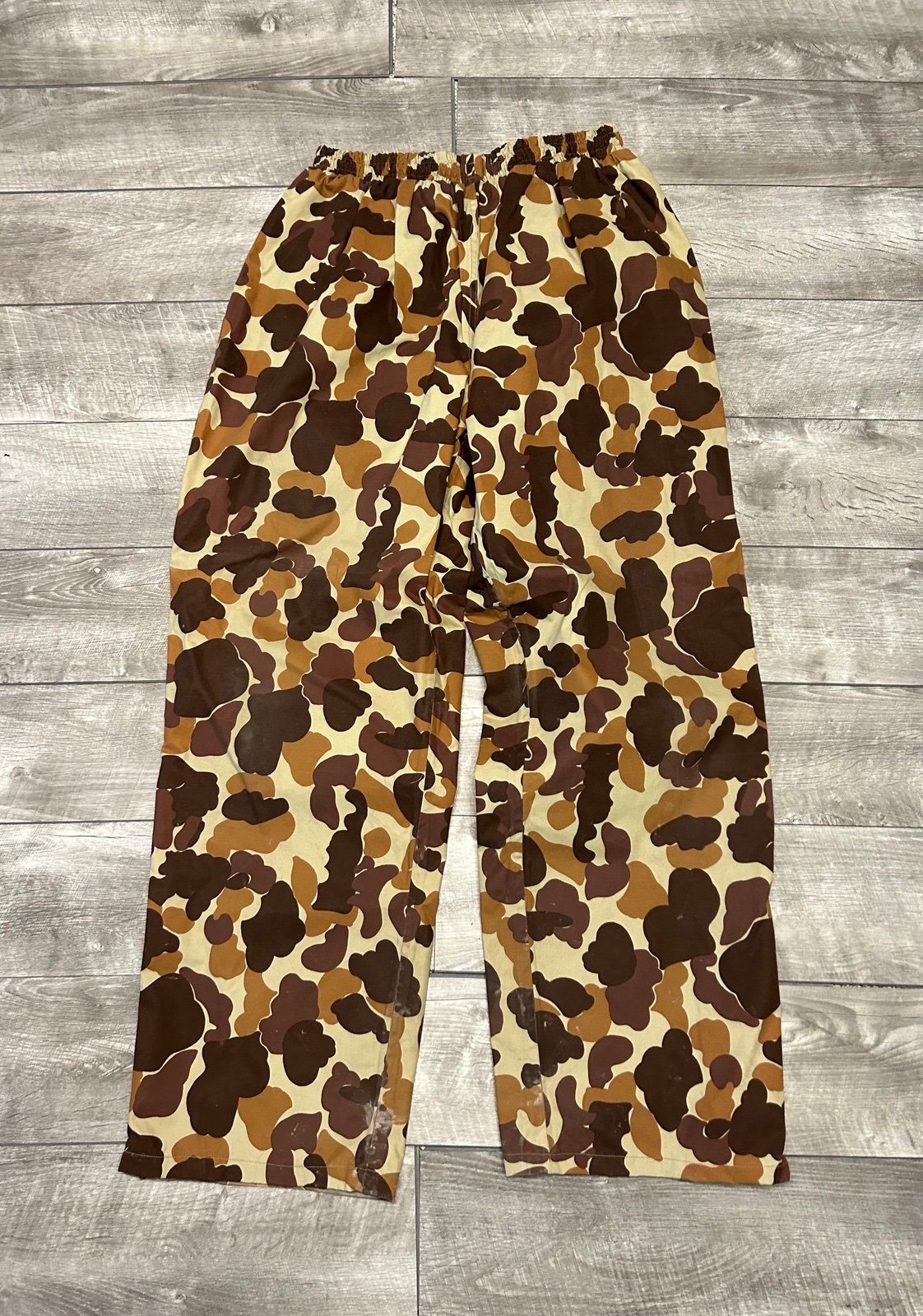 Mount’ N Prairie Waterproof Coated Camouflage Men’s Work Hunting Pants Size XL