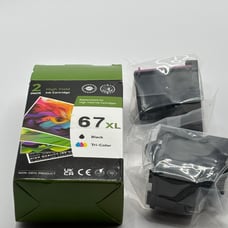 67XL Ink Cartridges Black/Color Combo Pack Replacement for Ink 67 67XL for DeskJ