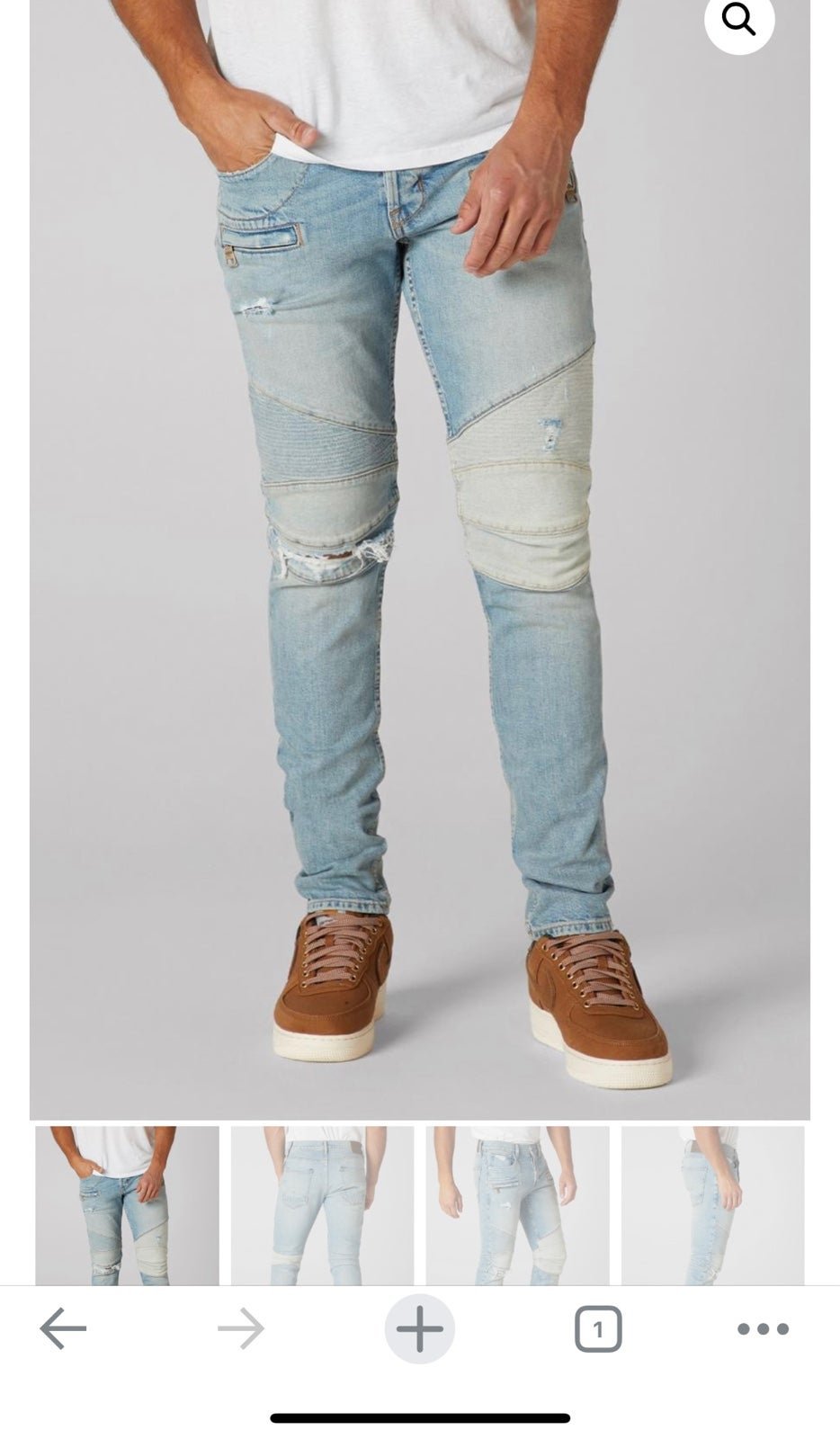 Blinder Biker | Mens Hudson Jeans Blinder Biker V2 Skinny Jean INKED