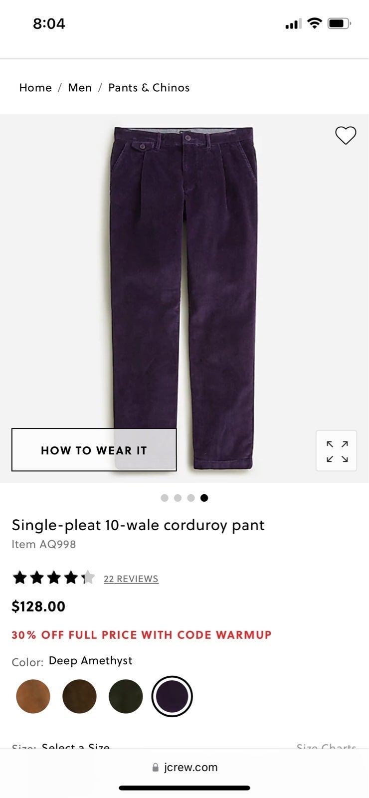 J Crew Corduroy pants