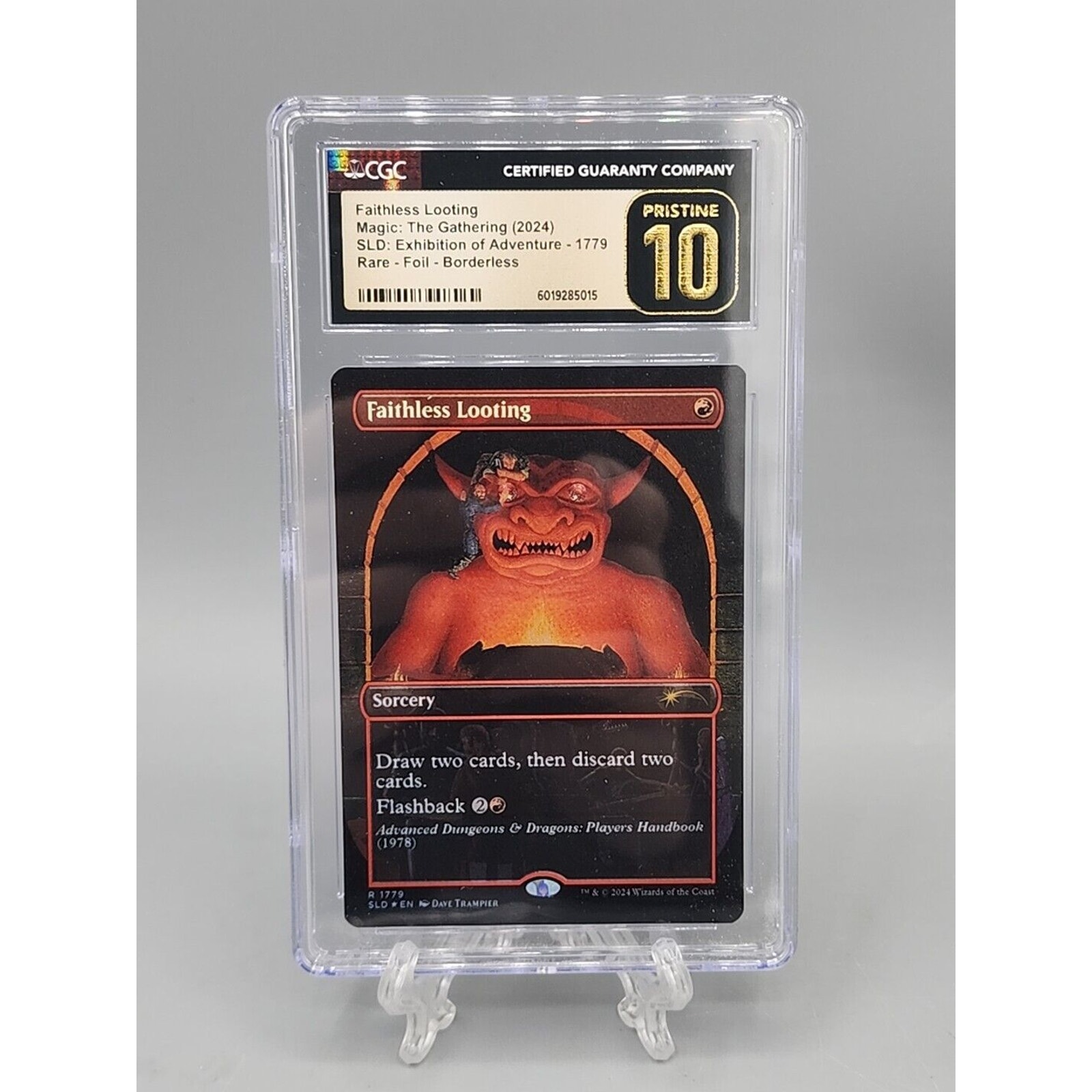 MTG Secret Lair Drop Foil Rare Faithless Looting #1779 D&D CGC Pristine 10