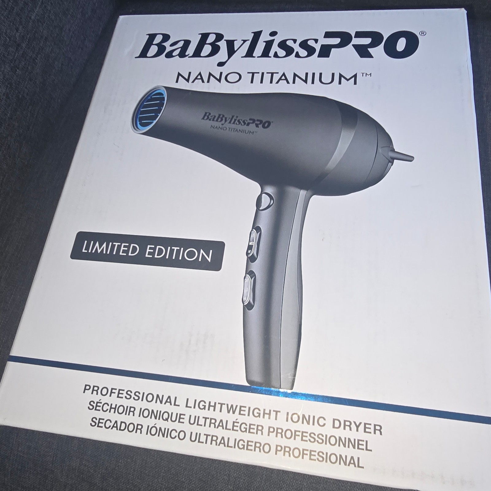 BaBylissPRO NANO TITANIUM Limited Edition Pro Lightweight Ionic Dryer #BNTMB5548