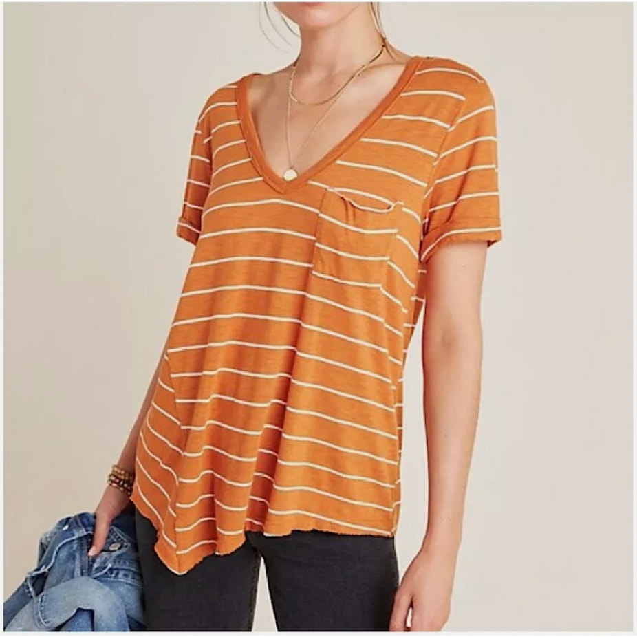 Anthropologie T.LA Riley Striped T-Shirt // XS