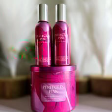 Perfect in Pink 3 Wick Candle and Room Sprays by Bath and Body Works