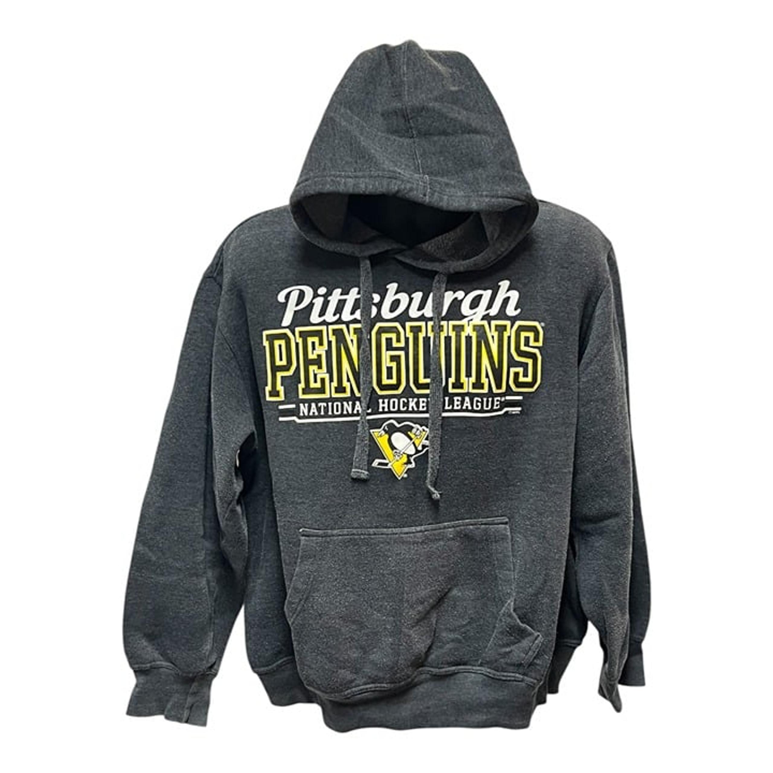 NHL Hockey Pittsburgh Penguins Sweatshirt Pullover Printed Logo GIII Mens Large
