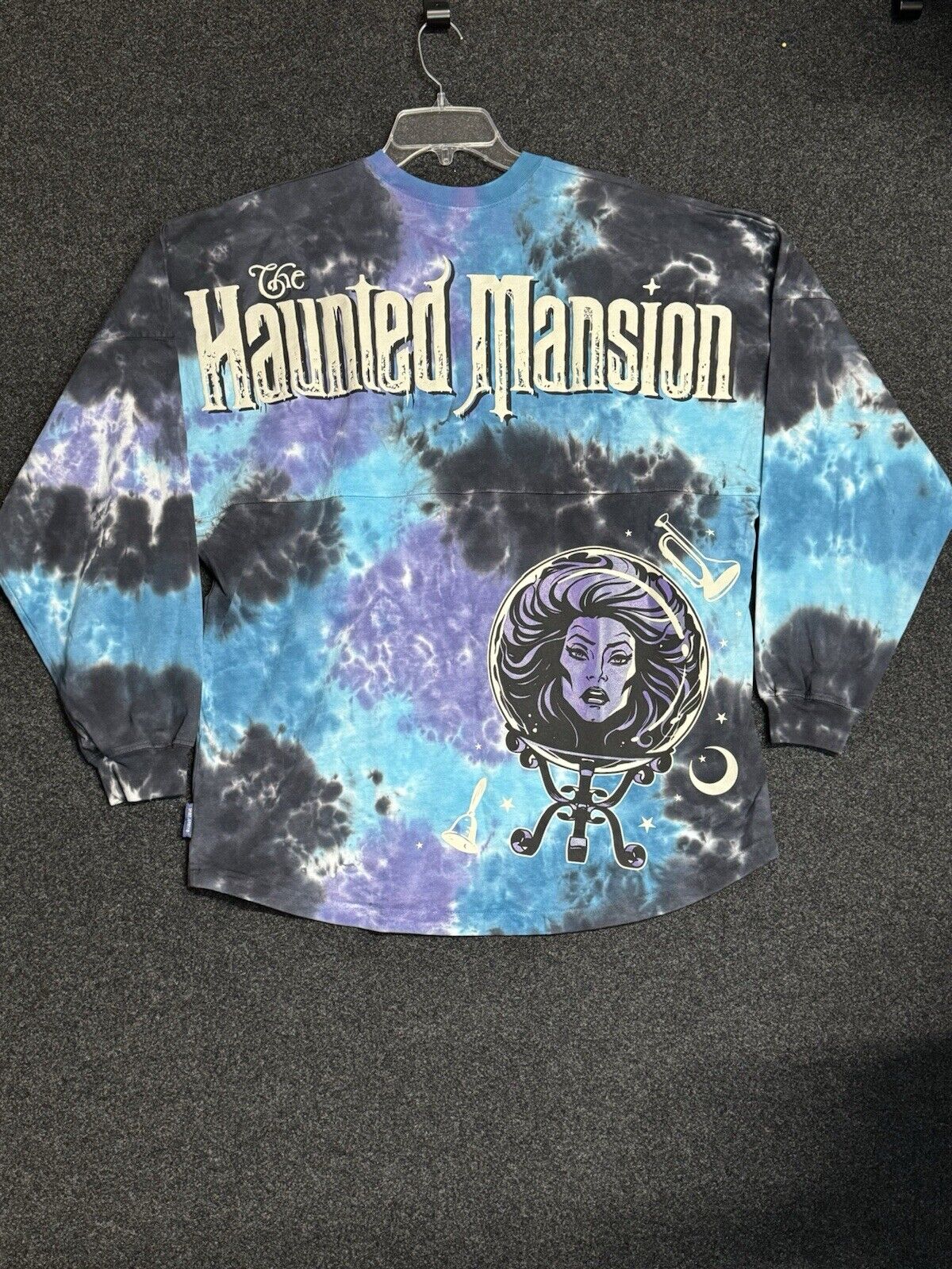 NEW Disney Parks Haunted Mansion Madame Leota Spirit Jersey Glow Tie Dye Adult L