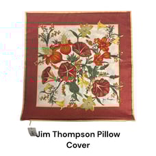 Jim Thompson Floral Cotton Pillow Cover Made In Thailand