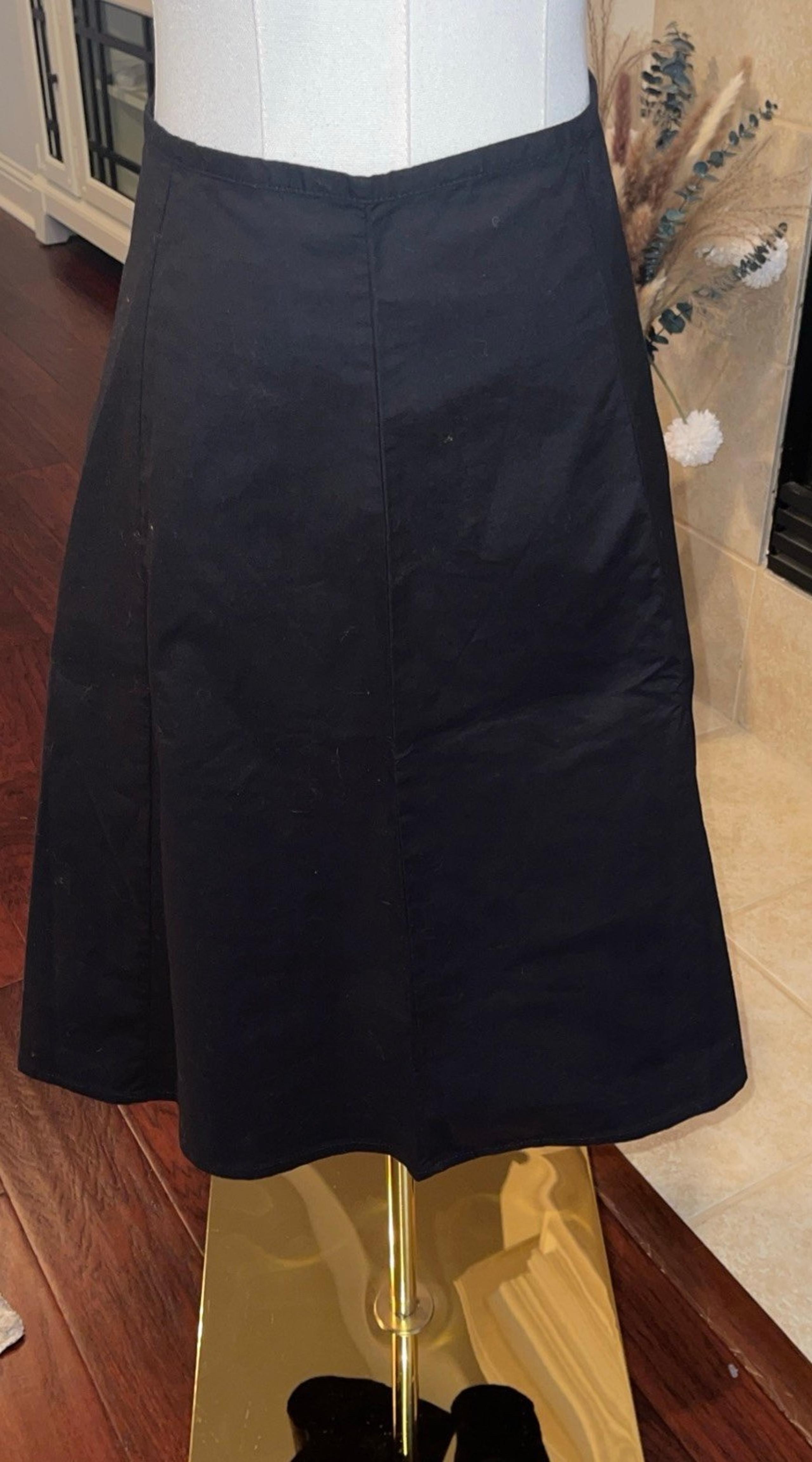 The Gap a-line, cotton skirt, black size 6, NWT