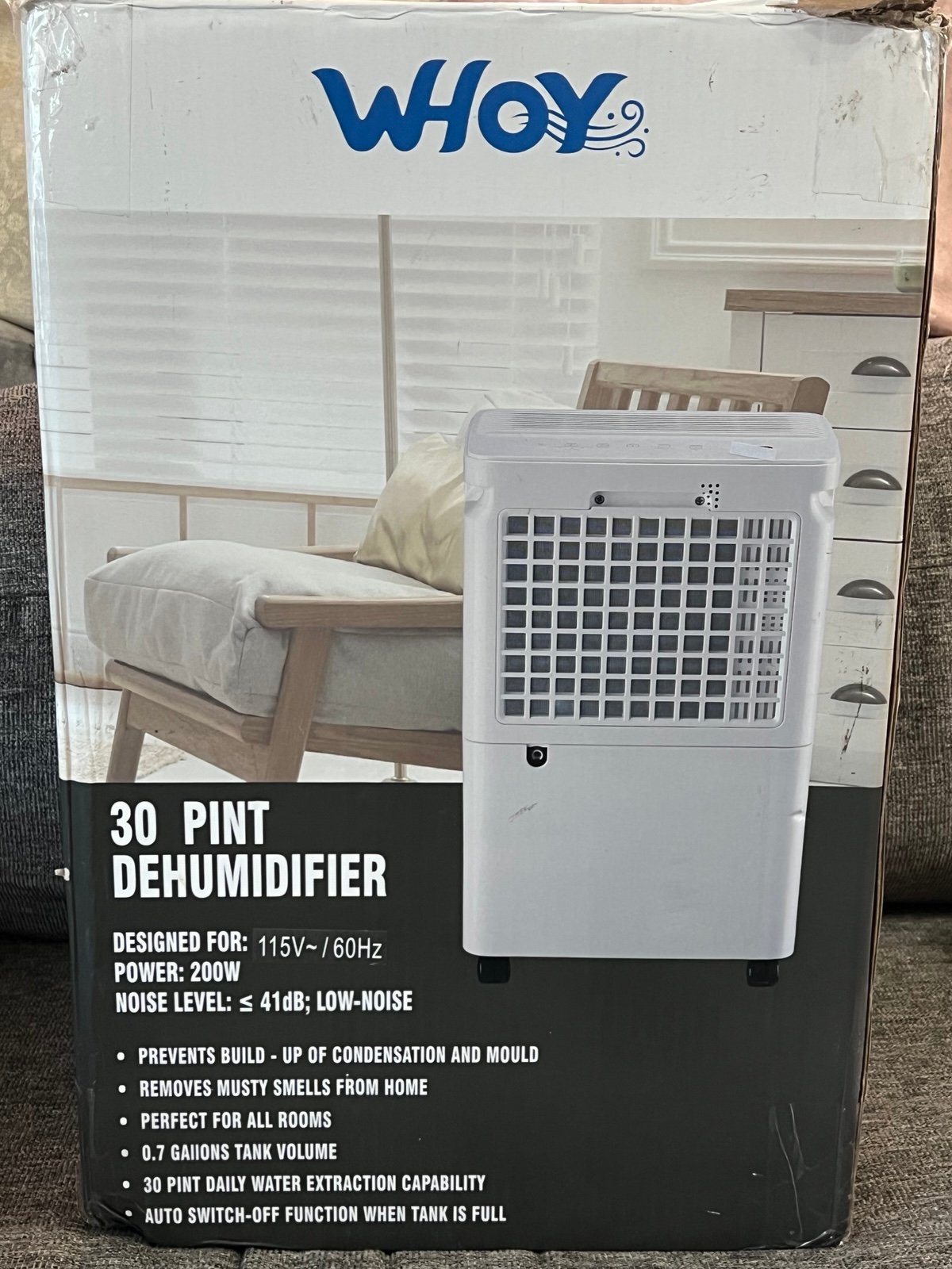 Whoy 30 pint dehumidifier