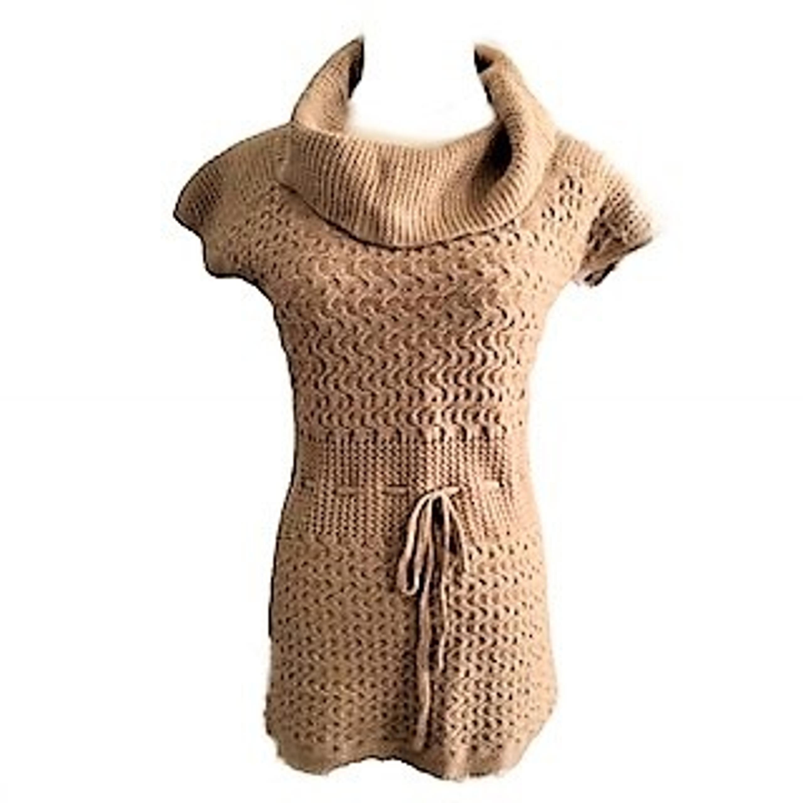 Willi Smith Brown Turtle Neck Knit Top