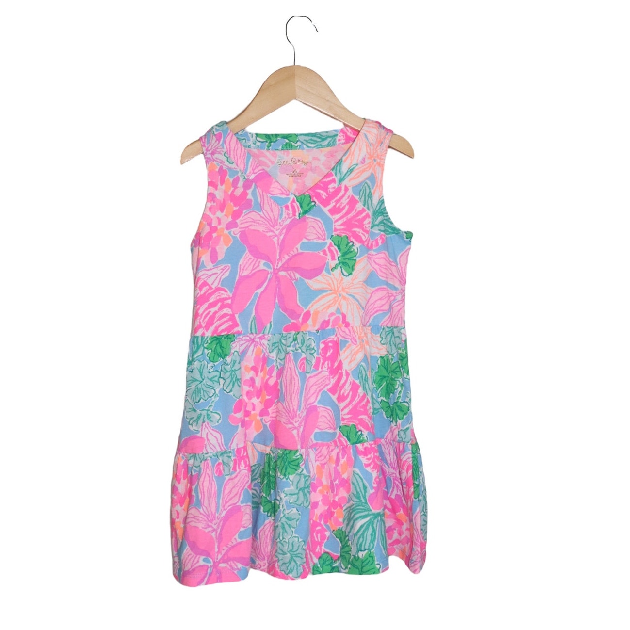 Lilly Pulitzer Girls Mini Lorina Dress Size Small 010717