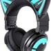 YOWU RGB Cat Ear Headphone 3G Wireless 5.0 Foldable Gaming Headset - Black
