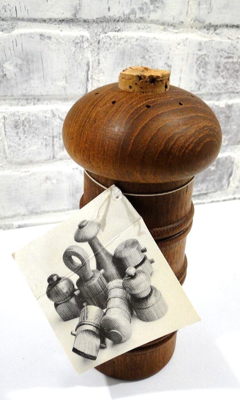 Dansk Vintage Jens Quistgaard Teak Salt Shaker Peppermill Mushroom AUDREY New