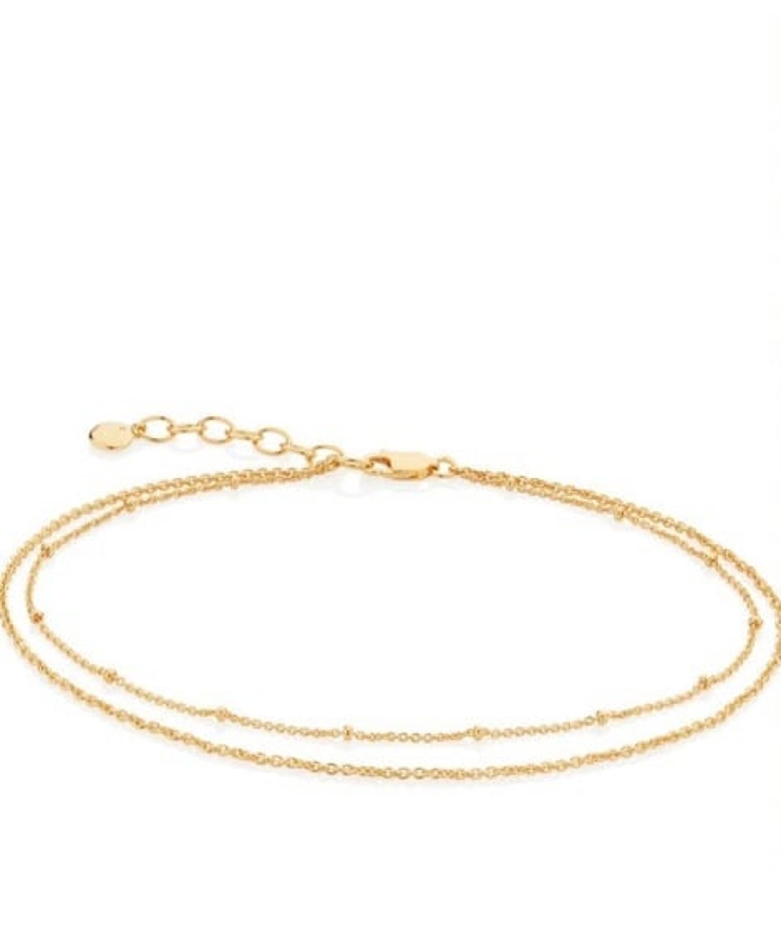 NWOT beaded double strand anklet - MONICA VINADER
