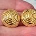 Vintage Givenchy Swirl Button Earrings Beautiful Vintage